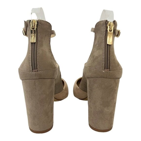 BCBGeneration Womens Size 10 Gray Pink Leissa Faux Suede Heels - Picture 5 of 7